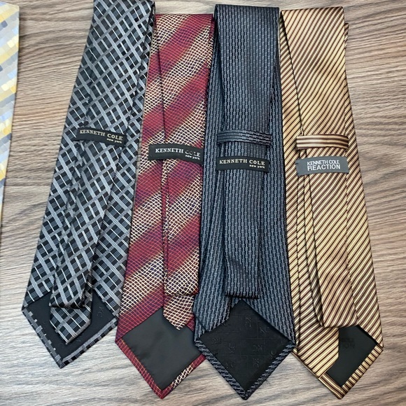 Lot of 8 Kenneth Cole Silk Ties Neckties - Picture 5 of 6